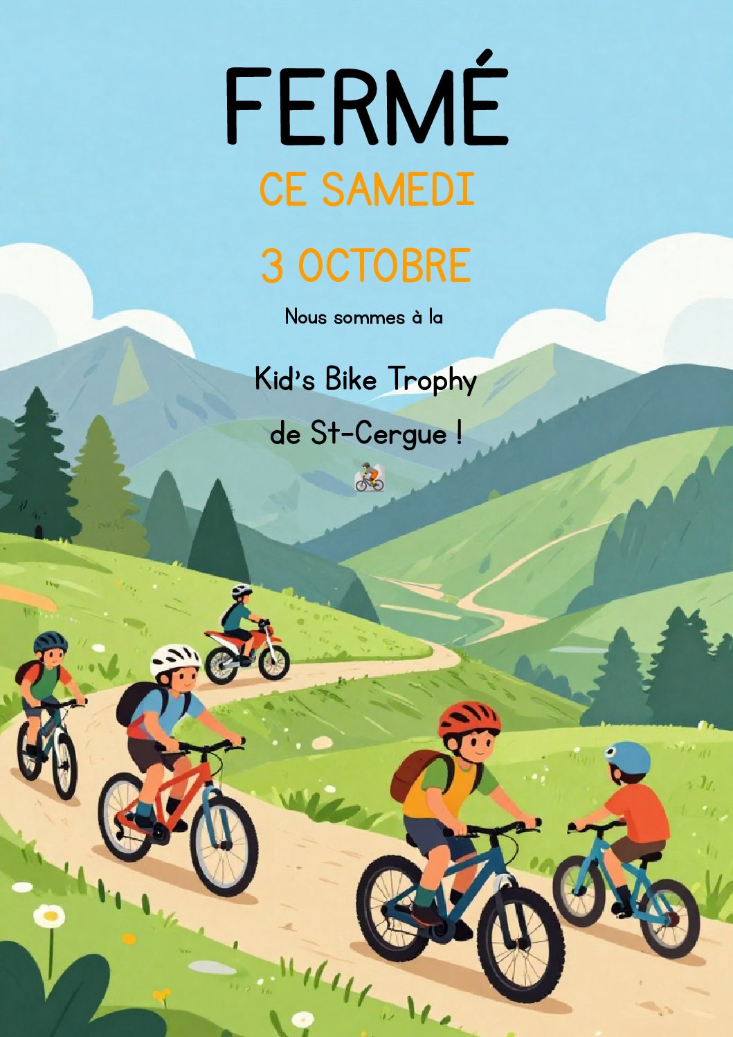 Kids Bike Trophy Poster